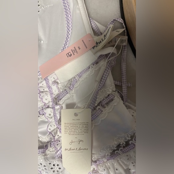 For Love And Lemons White Lace Bodysuit - Picture 6 of 8